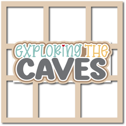 Exploring the Caves - 6 Frames - Scrapbook Page Layered Overlay Kit