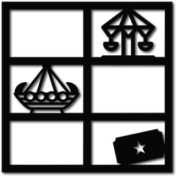 Fair Rides - 6 Frames - Scrapbook Overlay - Digital Cut File - SVG - INSTANT DOWNLOAD