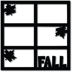 Fall - 6 Frames - Scrapbook Overlay - Digital Cut File - SVG - INSTANT DOWNLOAD