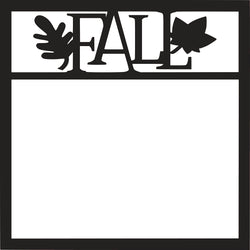 Fall - Scrapbook Page Overlay Die Cut