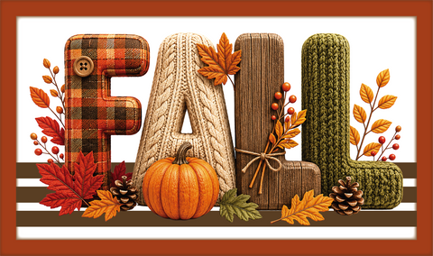 Fall - Scrapbook Page Title Die Cut