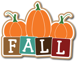 Fall - Scrapbook Page Title Die Cut