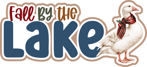Fall by the Lake - Scrapbook Page Title Sticker