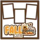 Fall Cutie - 3 Frames - Scrapbook Page Layered Overlay Kit