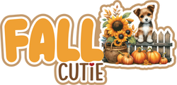 Fall Cutie - Scrapbook Page Title Die Cut