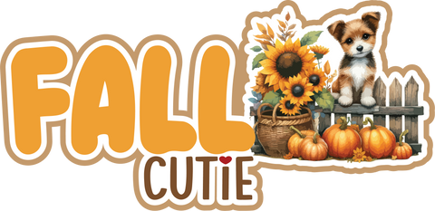 Fall Cutie - Scrapbook Page Title Sticker