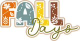 Fall Days - 6 Frames - Scrapbook Page Layered Overlay Kit