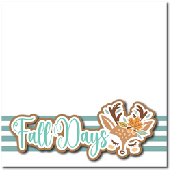 Fall Days - Printed Premade Scrapbook Page 12x12 Layout