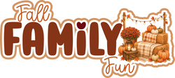 Fall Family Fun - Scrapbook Page Title Sticker