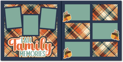 Fall Family Memories - Scrapbook Double Page Kit