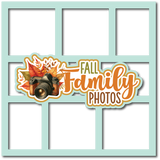 Fall Family Photos - 6 Frames - Scrapbook Page Layered Overlay Kit