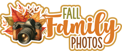 Fall Family Photos - Scrapbook Page Title Die Cut