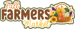 Fall Farmers Market - Scrapbook Page Title Die Cut