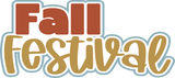 Fall Fesitval - 6 Square Frames - Scrapbook Page Layered Overlay Kit