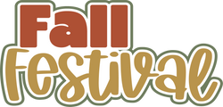 Fall Festival - Scrapbook Page Title Die Cut