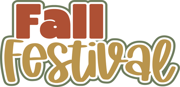 Fall Festival - Scrapbook Page Title Die Cut