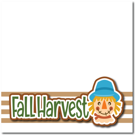 Fall Harvest - Printed Premade Scrapbook Page 12x12 Layout