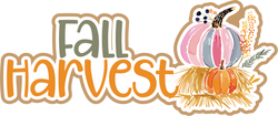 Fall Harvest - Scrapbook Page Title Sticker