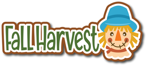 Fall Harvest - Scrapbook Page Title Sticker