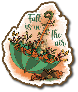 Fall is in the Air - Scrapbook Page Title Die Cut