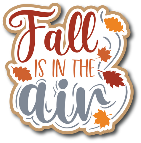 Fall is in the Air - Scrapbook Page Title Sticker