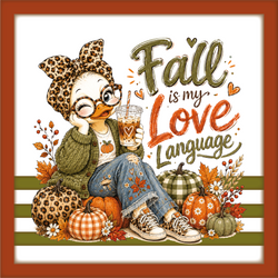 Fall is My Love Language - Scrapbook Page Title Sticker