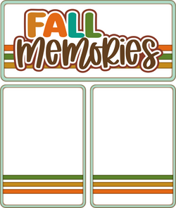 Fall Memories - Scrapbook Page Photo Mat Set