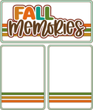 Fall Memories - Scrapbook Page Photo Mat Set