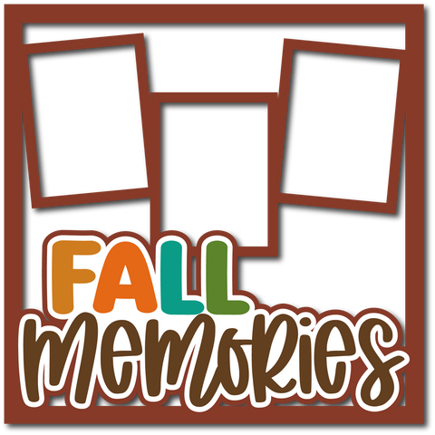 Fall Memories - 3 Frames - Layered Overlay - Digital Cut File - SVG - INSTANT DOWNLOAD