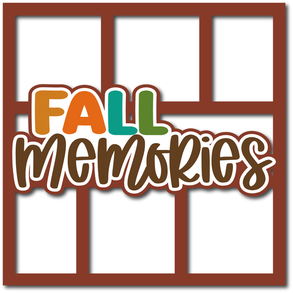 Fall Memories - 6 Frames - Layered Overlay - Digital Cut File - SVG - INSTANT DOWNLOAD