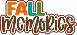 Fall Memories - 6 Frames - Scrapbook Page Layered Overlay Kit