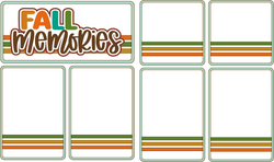 Fall Memories - Scrapbook Page Photo Mat Set