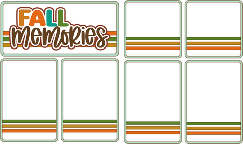 Fall Memories - Scrapbook Page Photo Mat Set
