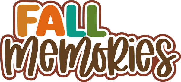 Fall Memories - Scrapbook Page Title Die Cut