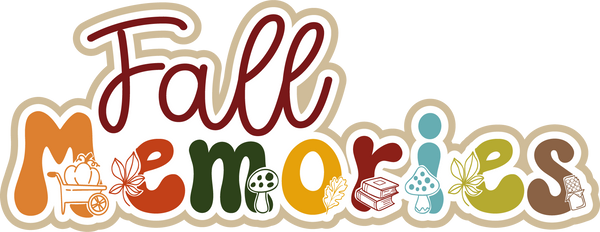 Fall Memories - Scrapbook Page Title Die Cut