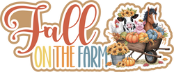 Fall on the Farm - Scrapbook Page Title Die Cut
