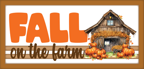 Fall on the Farm - Scrapbook Page Title Die Cut
