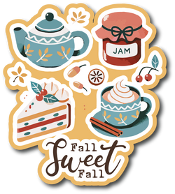 Fall Sweet Fall - Scrapbook Page Title Sticker