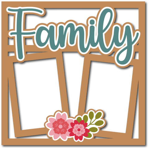 Family - Layered Overlay - Digital Cut File - SVG - INSTANT DOWNLOAD