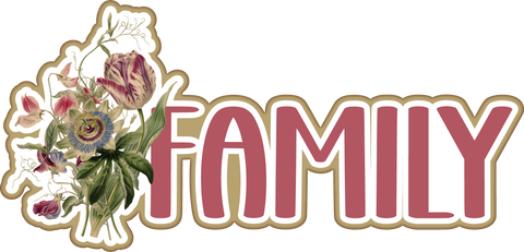 Family - Scrapbook Page Title Die Cut
