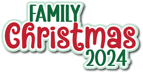 Family Christmas 2024 - Scrapbook Page Title Sticker