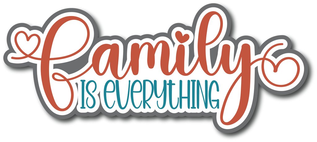 Family is Everything - Scrapbook Page Title Sticker – Autumn's Crafty ...
