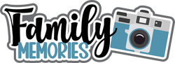 Family Memories - Scrapbook Page Title Sticker