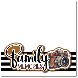 Family Memories - Printed Premade Scrapbook Page 12x12 Layout
