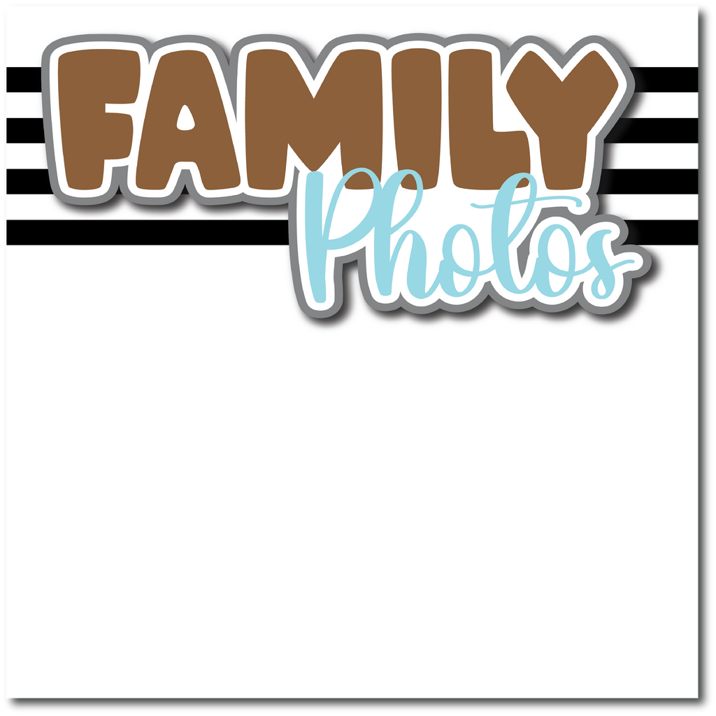 Family Photos - Printed Premade Scrapbook Page 12x12 Layout – Autumn's ...