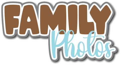 Family Photos - Scrapbook Page Title Sticker