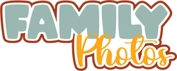 Family Photos - Scrapbook Page Title Die Cut