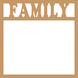 Family - Scrapbook Page Overlay Die Cut - Choose a Color