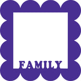 Family - Scrapbook Page Overlay Die Cut - Choose a Color