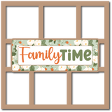 Family Time - 6 Frames - Scrapbook Page Layered Overlay Kit